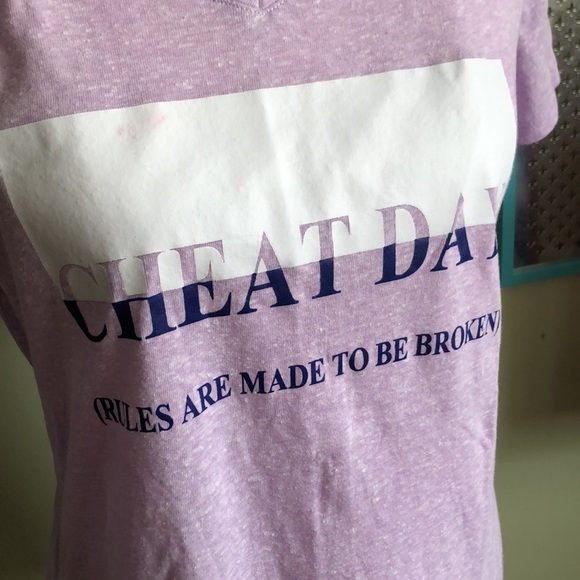 TekGear DryTek Activewear T-shirt, ‘Cheat day’, size small - Picture 10 of 13